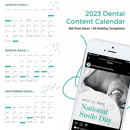 2023 Social Media Calendar Product Promo
