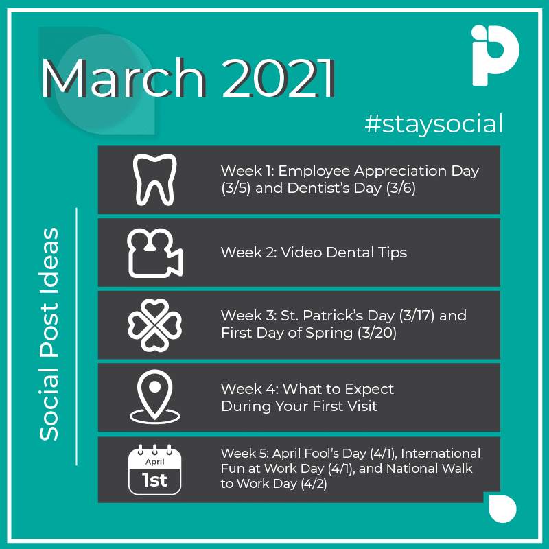 ways your dental office can stay social in March 2021