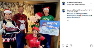 Bender, Kind, & Stafford Dental staying social during the holidays