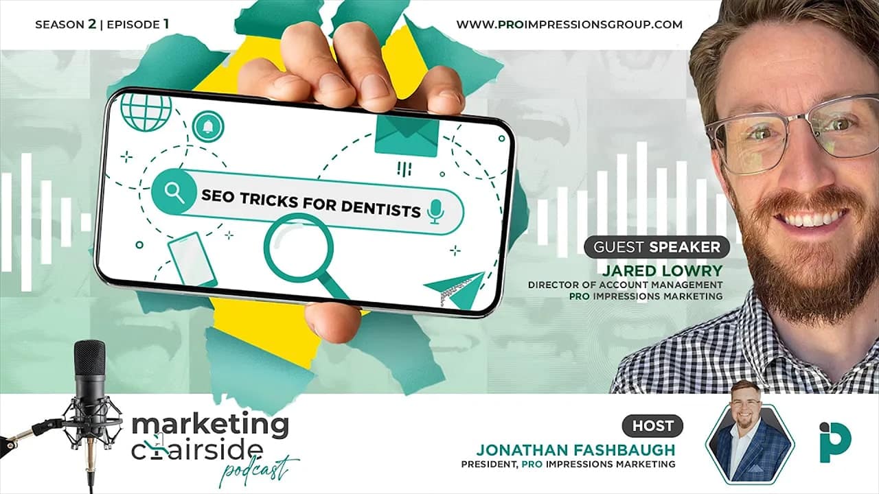 Marketing Chairside with Jonathan Fashbaugh where he discusses SEO tricks for dentists with Jared Lowry